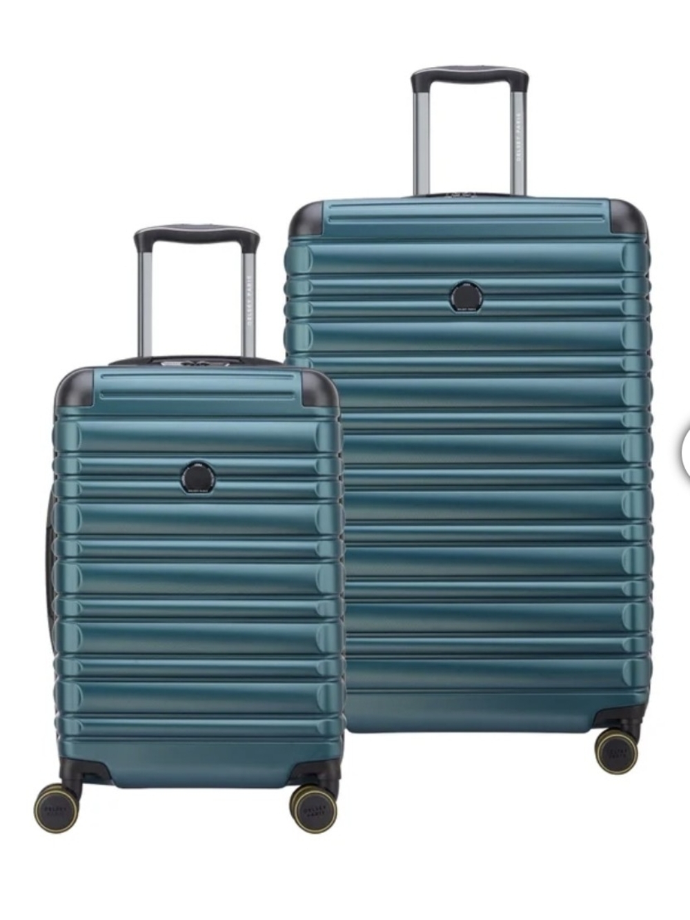 Delsey Paris Green 2 Piece Hard-Shell Spinner Luggage Set